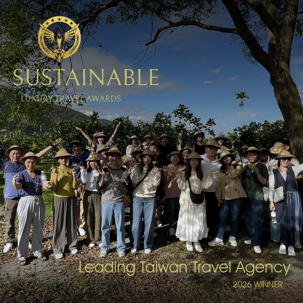 Sustainable Luxury Travel Awards 2026 得獎紀念照